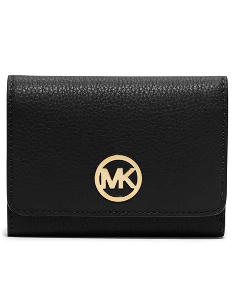 michael kors fulton trifold wallet|Michael Kors crossgrain leather wallet.